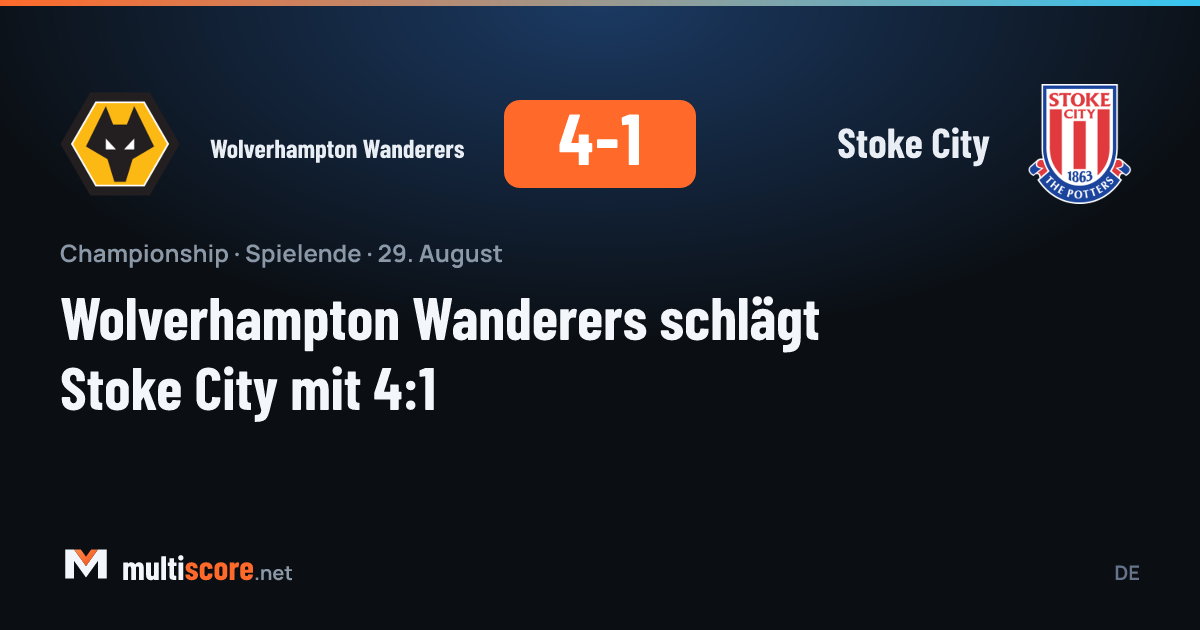 Wolverhampton Wanderers - Stoke City Championship maçı