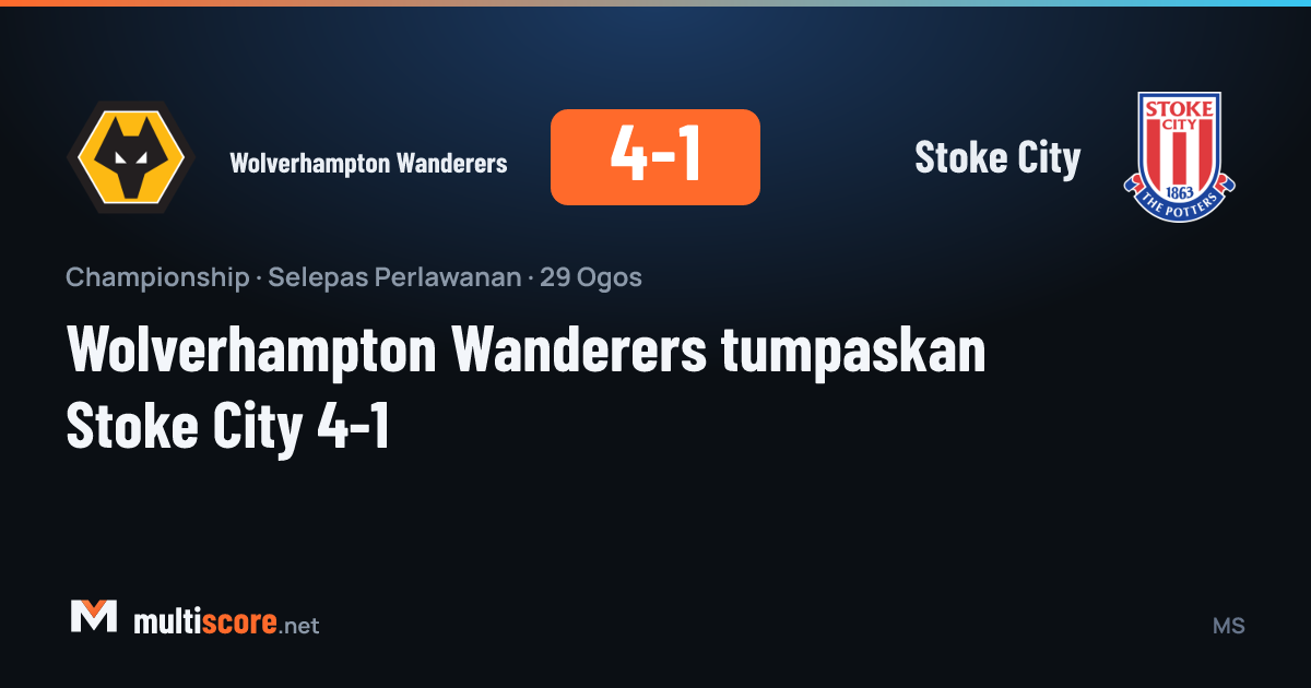 Wolverhampton Wanderers - Stoke City Championship maçı