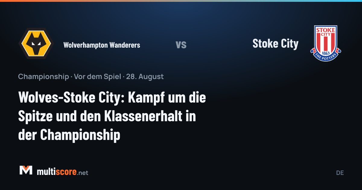 Wolverhampton Wanderers ve Stoke City oyuncuları Championship maçı için sahaya çıkıyor