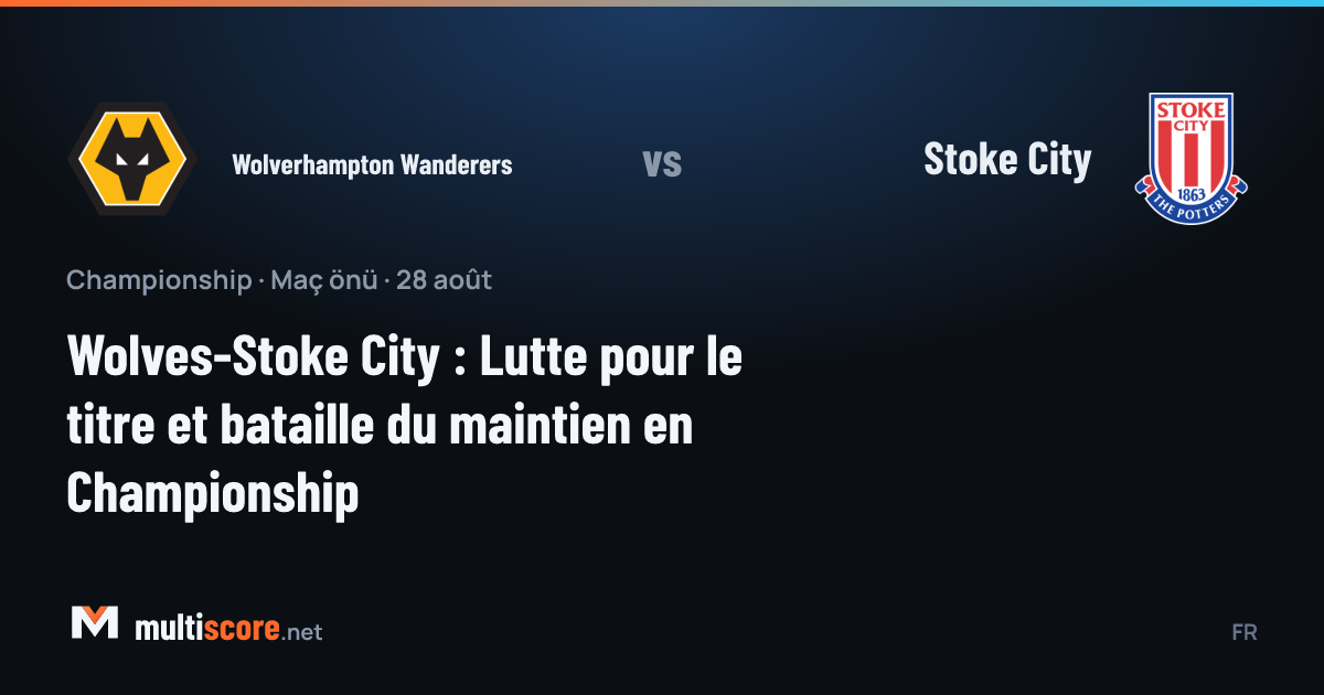 Wolverhampton Wanderers ve Stoke City oyuncuları Championship maçı için sahaya çıkıyor