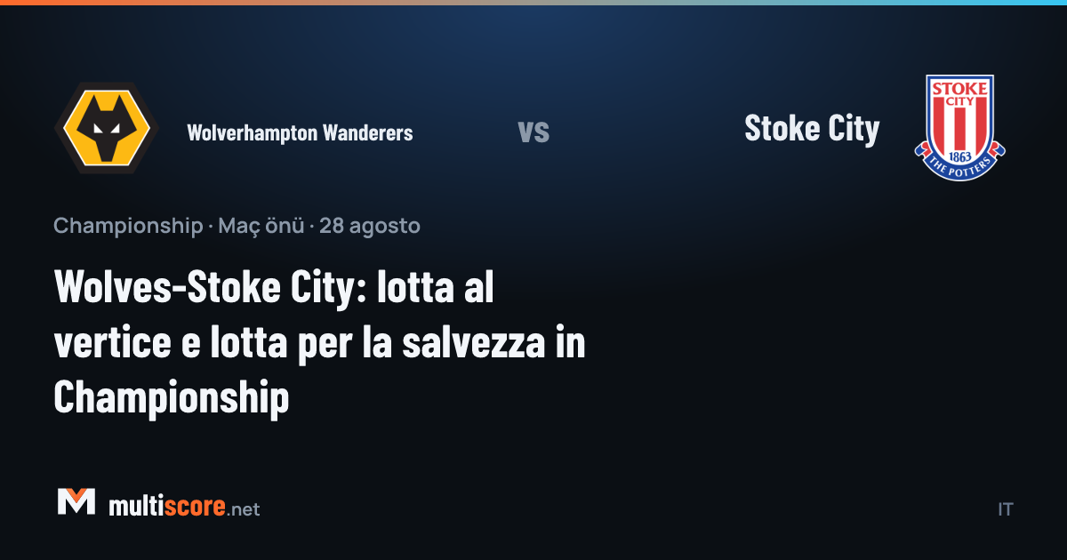 Wolverhampton Wanderers ve Stoke City oyuncuları Championship maçı için sahaya çıkıyor