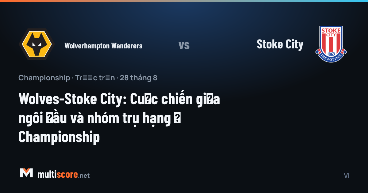 Wolverhampton Wanderers ve Stoke City oyuncuları Championship maçı için sahaya çıkıyor