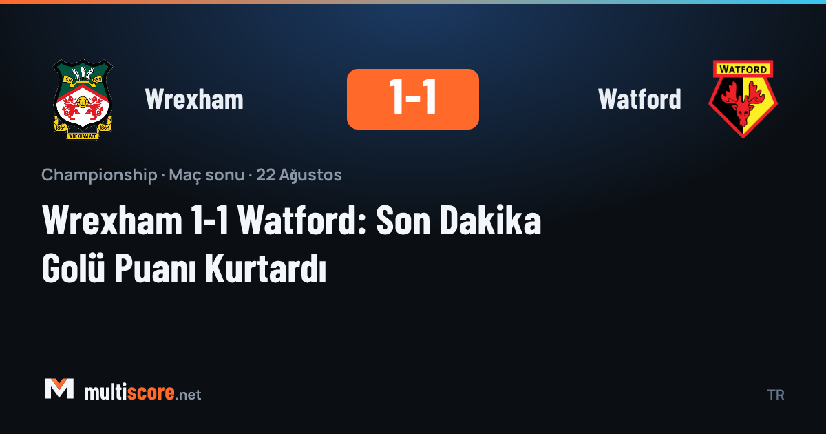 Wrexham - Watford