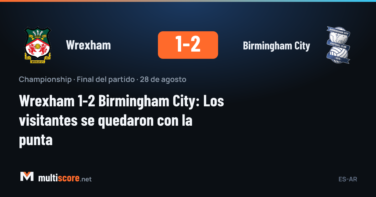 Wrexham - Birmingham City Championship maçından bir görünüm