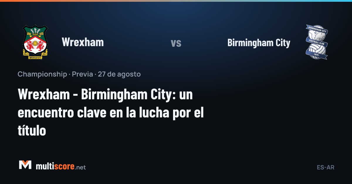 Wrexham ve Birmingham City oyuncuları Championship maçı öncesi sahada