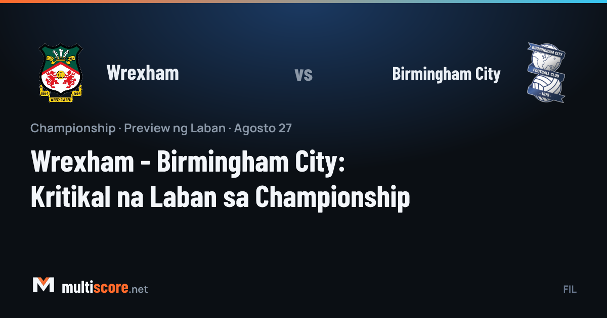 Wrexham ve Birmingham City oyuncuları Championship maçı öncesi sahada