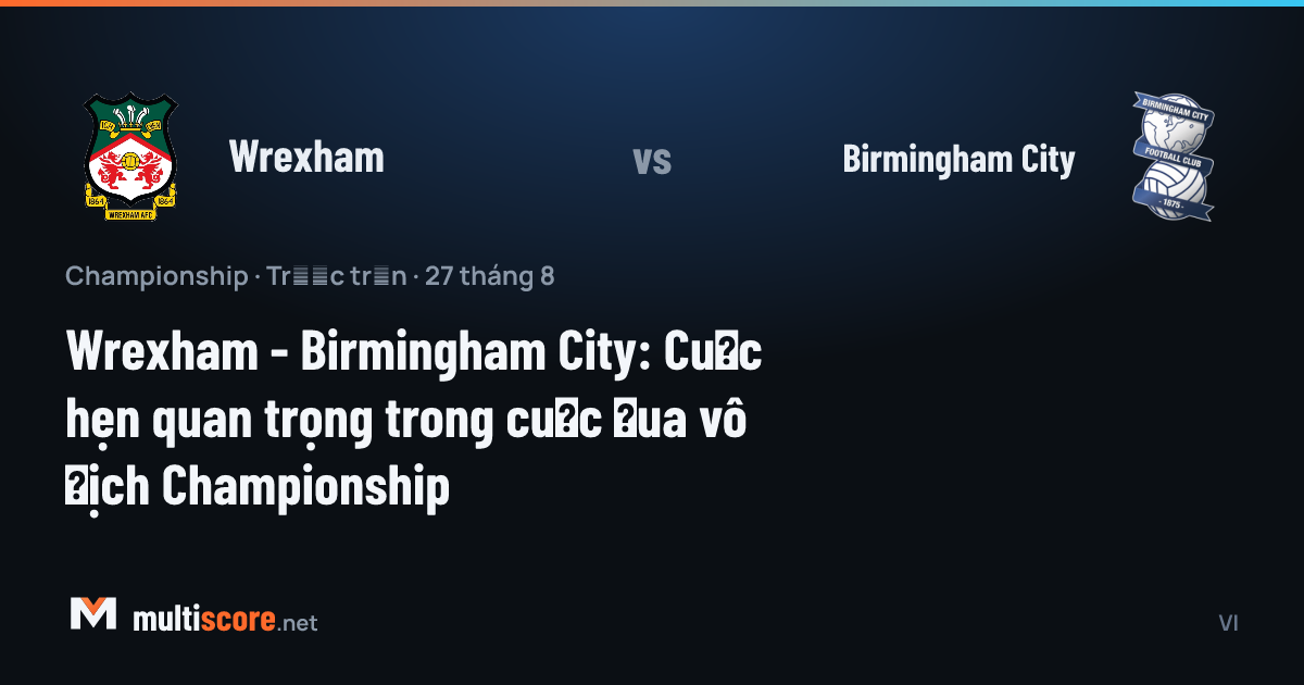 Wrexham ve Birmingham City oyuncuları Championship maçı öncesi sahada