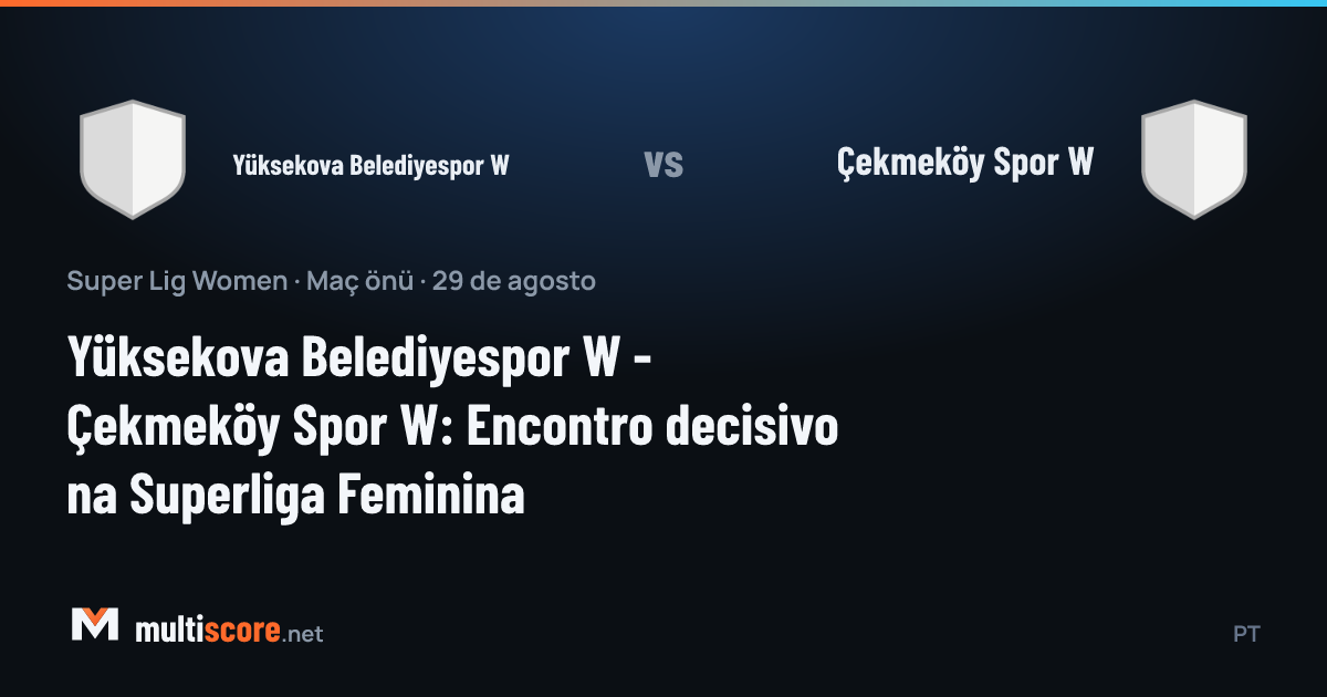 Yüksekova Belediyespor W - Çekmeköy Spor W Kadınlar Süper Lig maçı öncesi