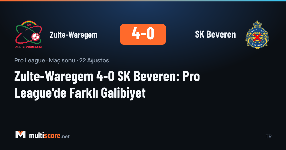 Zulte-Waregem - SK Beveren